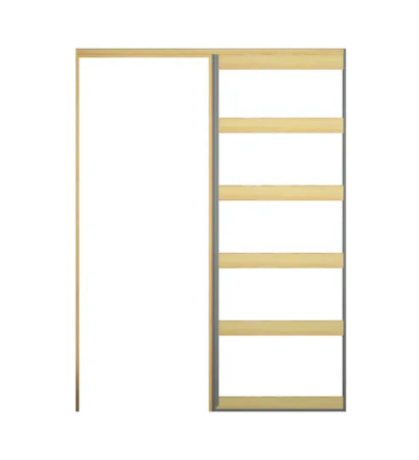 Cavity Slider 2400 90mm Stud Single Grooved Pine OPTI Cavity – Fit