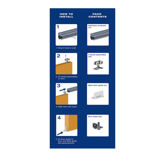 P160 Pelmet Track Set @ 915 mm 50kg