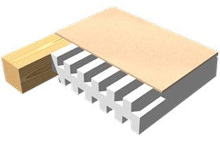 Double Door MDF FLUSH PANEL Hollow core (36mm Thick) Door  Grooved Jamb 90mm Stud